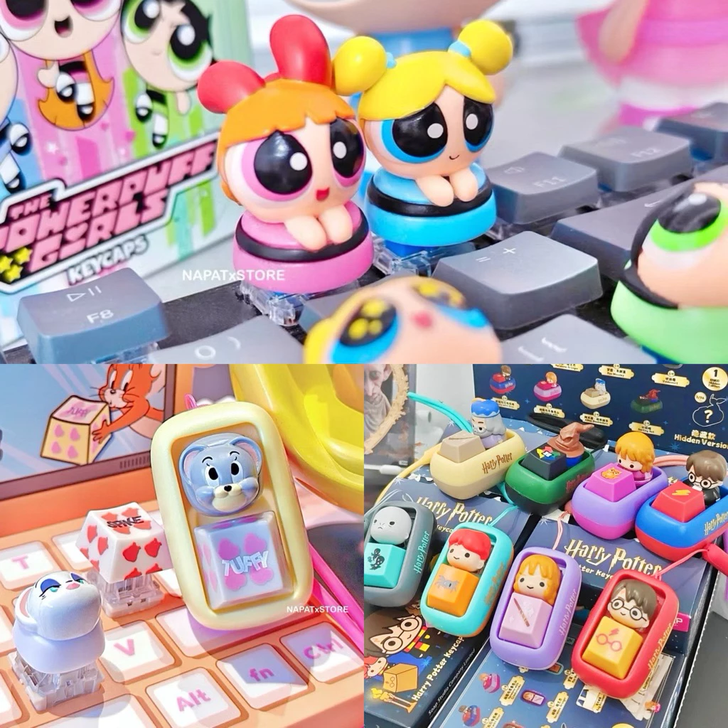 🧀พร้อมส่งในไทย💘 กล่องสุ่มคีย์แคป PowerPuff Girl | Tom & Jerry | Harry Potter (SOAP Studio)