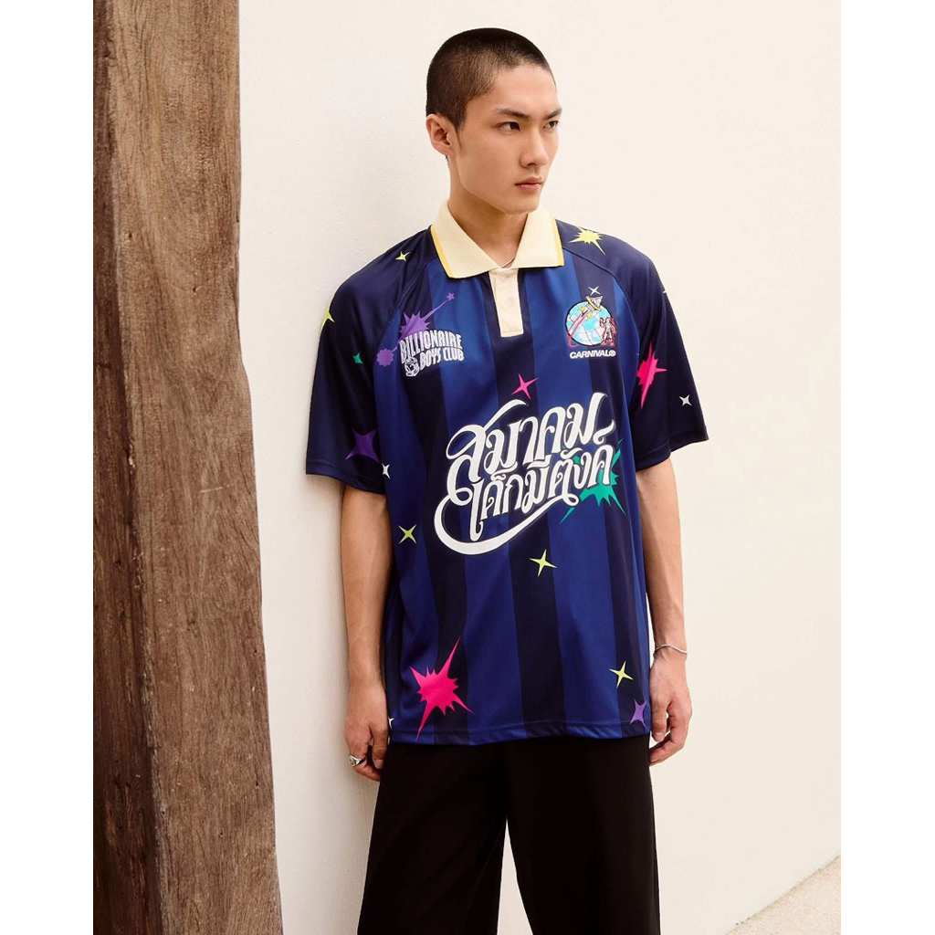 ของใหม่ (แท้ 💯) • Carnival X Billionaire Boy Club Soccer Jersey Navy XL