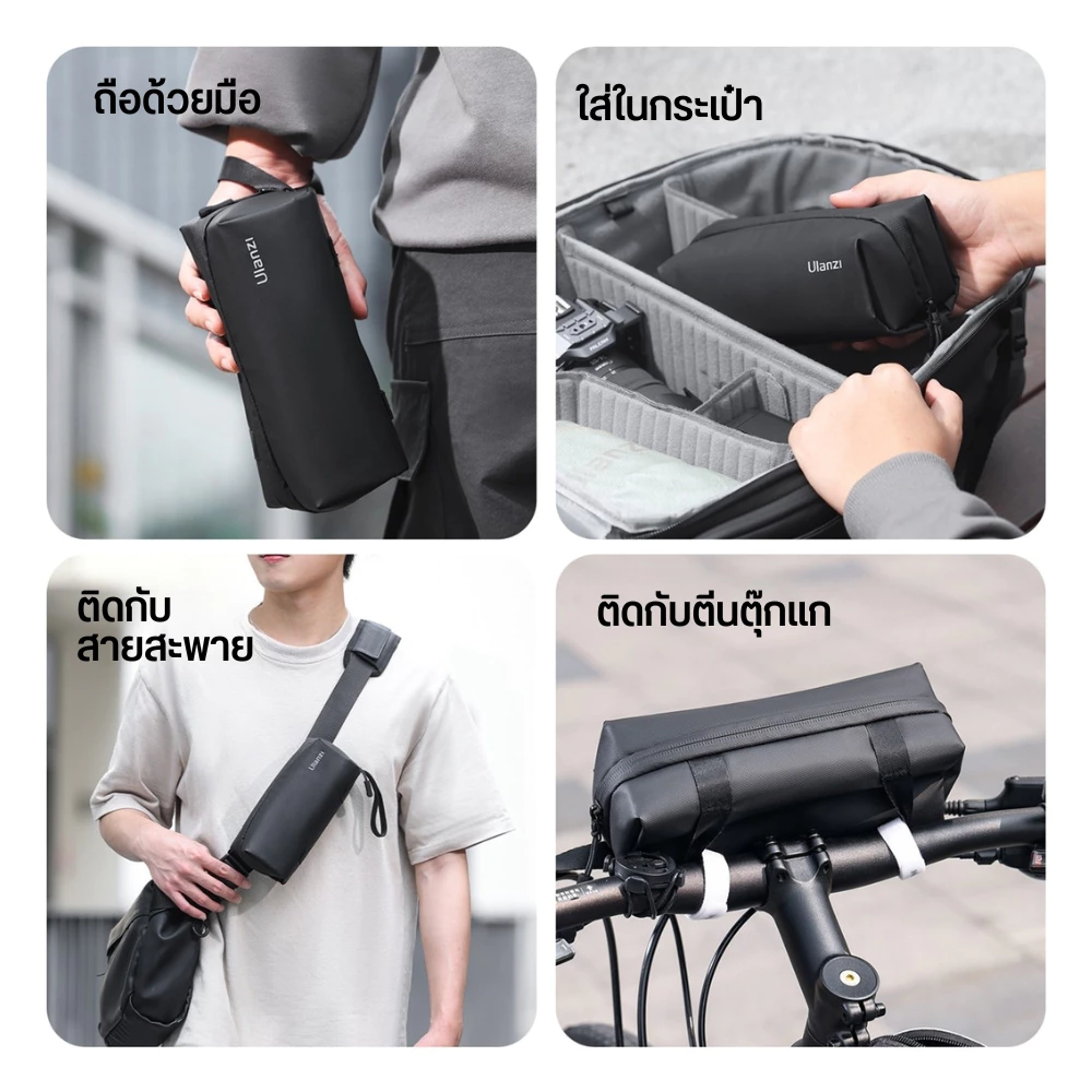 Ulanzi PK04 กระเป๋ากล้อง กระเป๋าพกพา กันน้ำ กันกระแทก รองรับกล้อง Insta360 Luna, Pocket 3/4/4P thumbnail 7