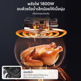 Simplus หม้อทอดไร้น้ำมัน สองช่องคู่ความจุ 10L ขนาดใหญ่พิเศษ หน้าจอ LCD ความคมชัดสูง 11 เมนูตั้งค่าไว้ล่วงหน้า KQZG020