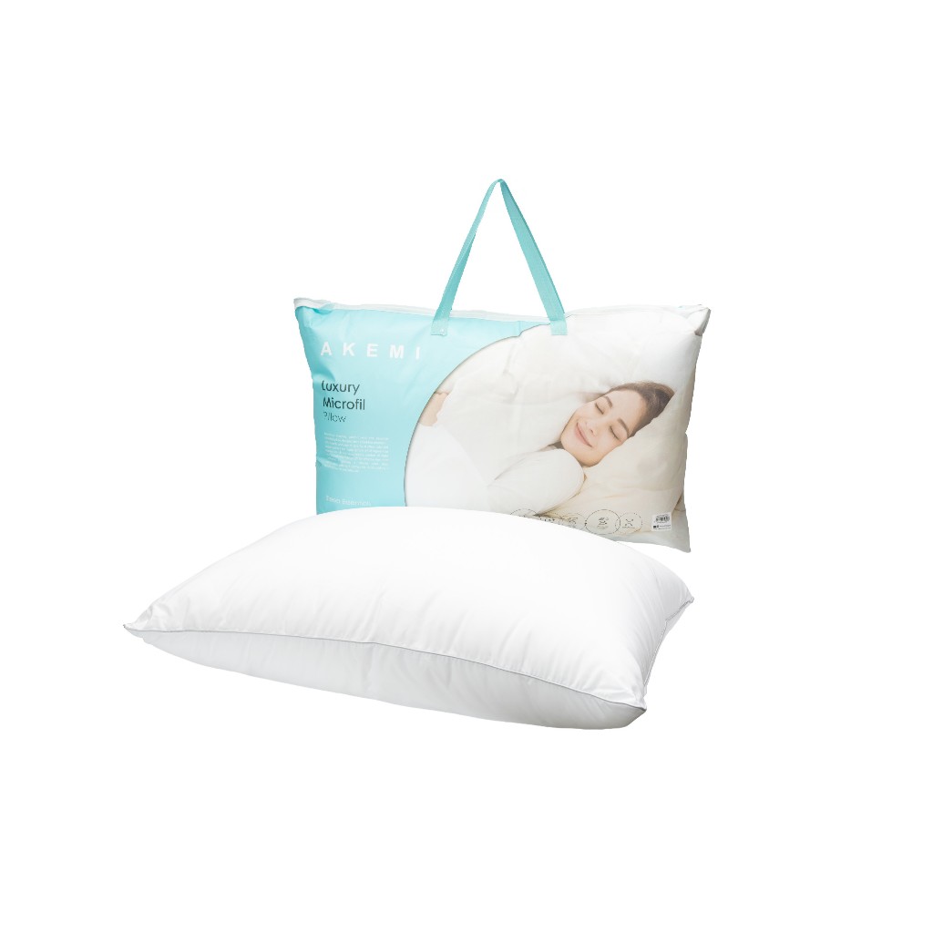 [ราคาโปร] Akemi หมอน หมอนหนุน ใยสังเคราะห์ รุ่น Sleep Essentials Luxury Microfil Pillow
