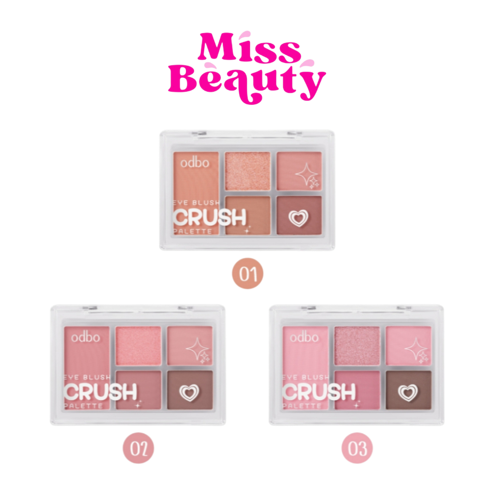 ODS04 โอดีบีโอ อายบลัช ครัช พาเลท ODS04  Odbo Eye Blush Crush Palette  6 กรัม