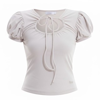 Rose Charm Top เสื้อคอรูด แขนตุ๊กตา