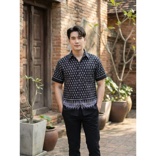 เสื้อพื้นเมืองผู้ชาย ลายไทย