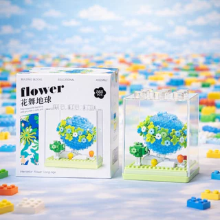 ของเล่นบล็อกตัวต่อ Rainbow Sun Earth Moon ของสะสม ของขวัญ น่ารักมาก