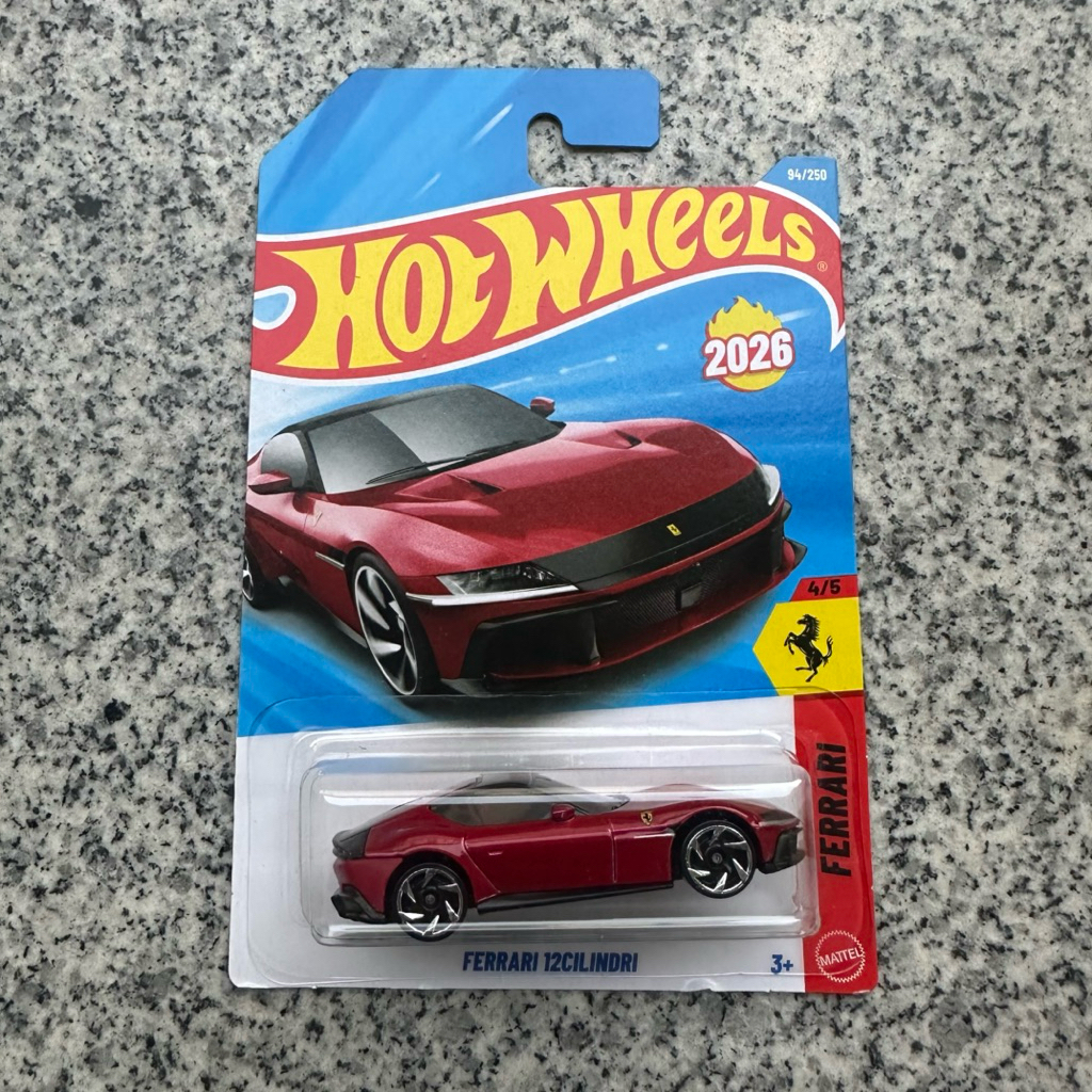 รถเหล็ก Hotwheels Ferrari 12Cilindri