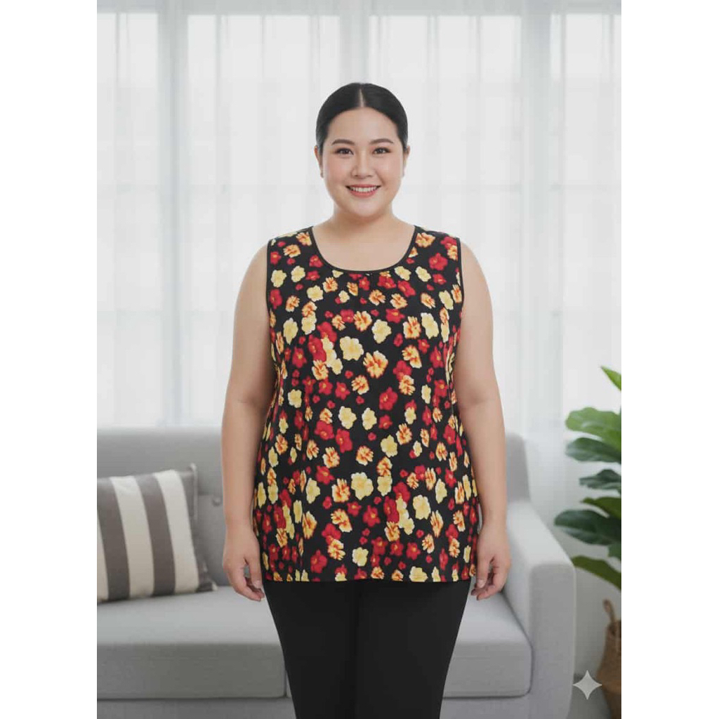 เสื้อคอกระเช้า กระเช้าคนแก่ ขนาดใหญ่ไซส์จัมโบ้ อก 58-60 นิ้ว เนื้อผ้าแมมเบิต กระเป๋ามีซิบ - รูปที่ 5