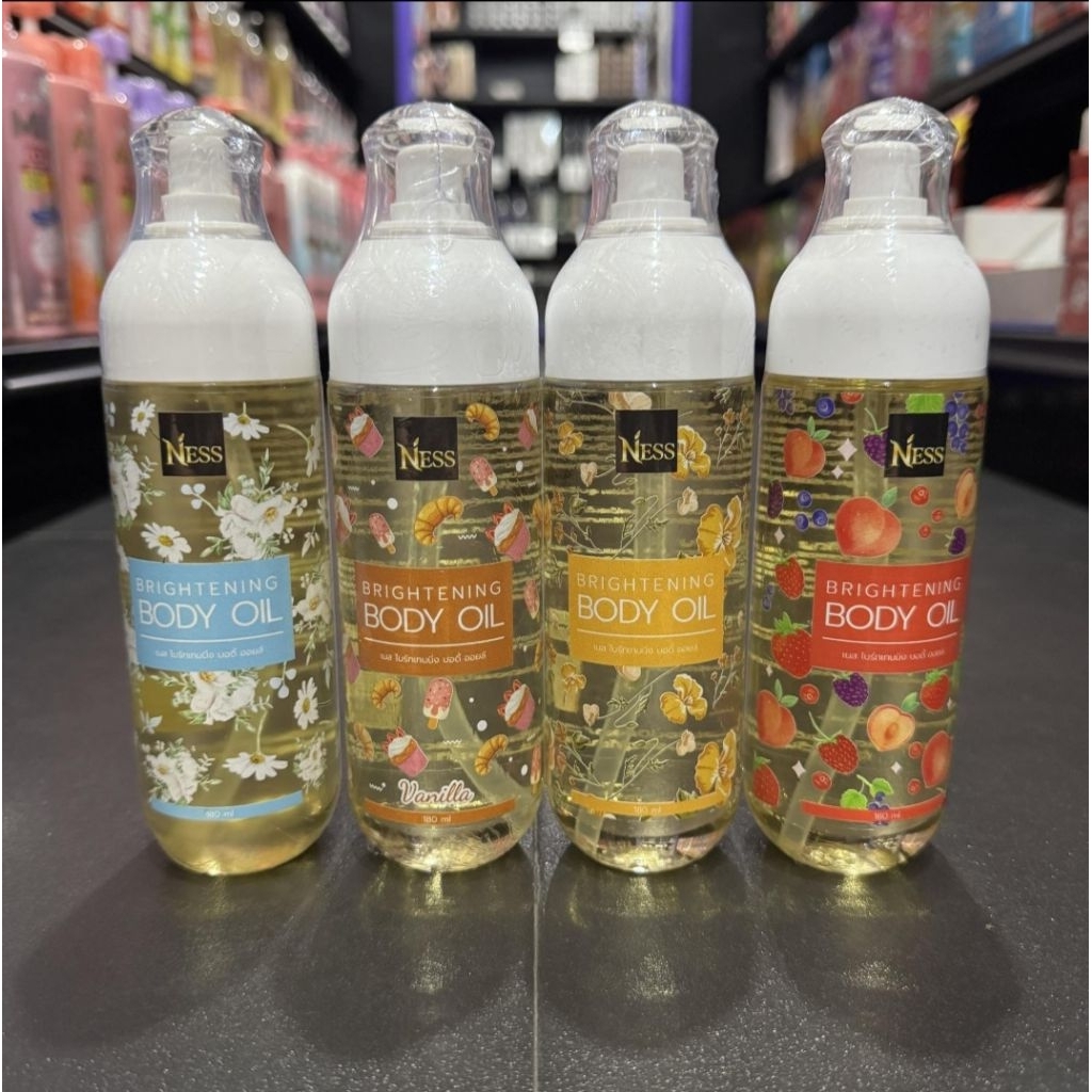 NESS BRIGHTENING BODY OIL เนส ไบร์ทเทนนิ่ง บอดี้ออยล์(สูตรผิวขาว) - รูปที่ 2