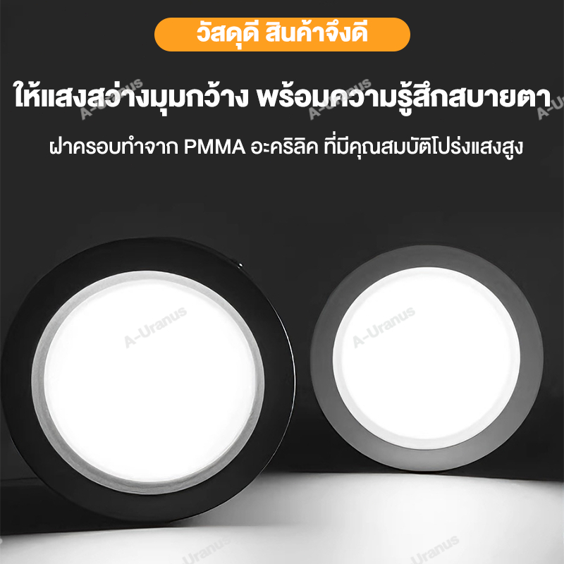 โคมไฟLED ออกใส้ ติดขอบ 10วัตต์ 220V สว่างฟ้าโค้ ประหยัดไฟ ใส้มาก สำหรับห้องนั่งเล่น/ห้องนอน - รูปที่ 4