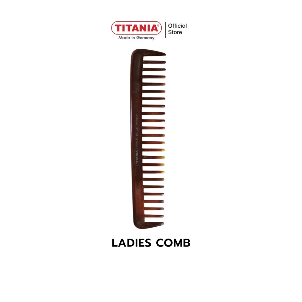 TITANIA  Ladies comb หวีซี่ห่าง ขนาด 18.5 cm นำเข้าจากเยอรมันนี