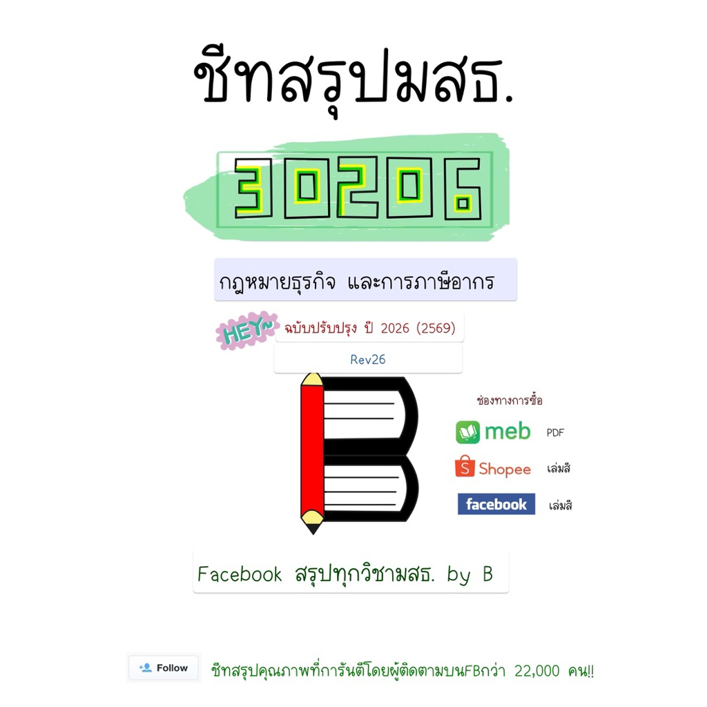 สรุป 30206 กฎหมายธุรกิจและภาษีอากร มสธ.