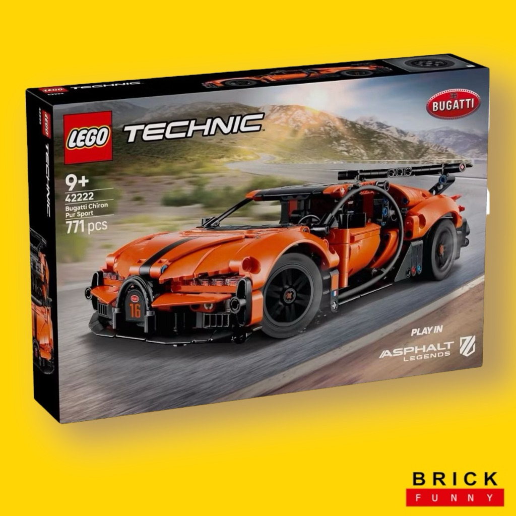 Lego Technic 42222 Bugatti Chiron Pur Sport Hypercar Technic™ จัดส่งไว ของแท้ 100 %