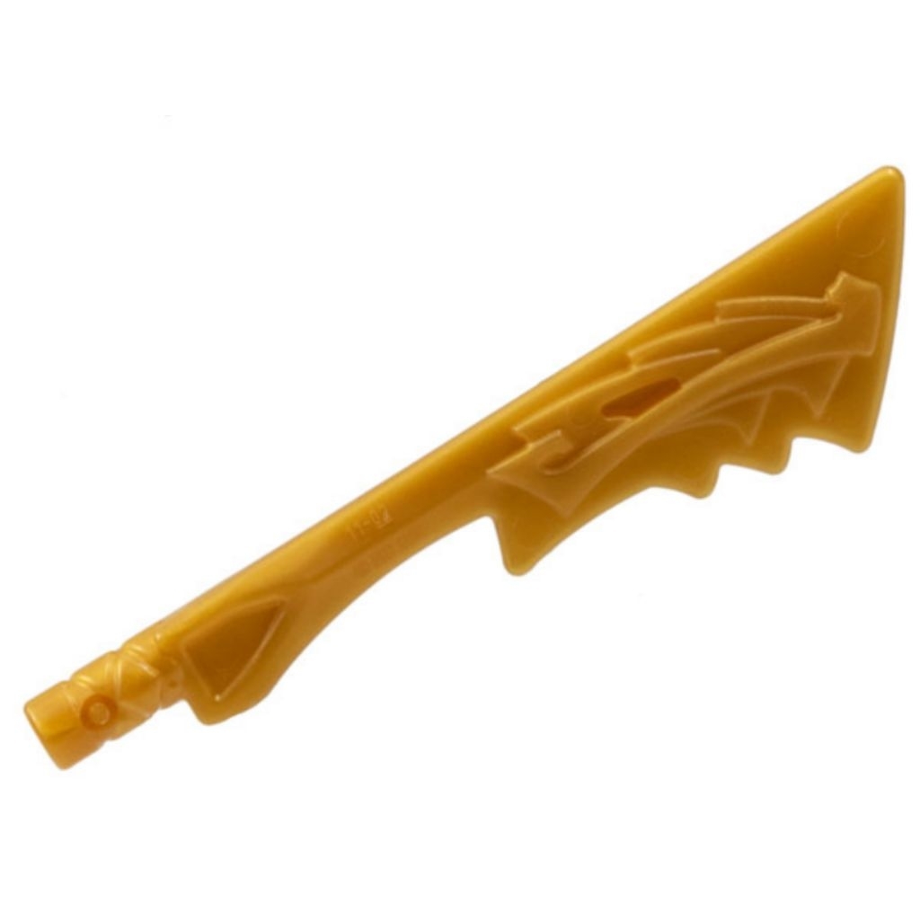 Part Lego 86125c Minifigure, Weapon Sword with Serrated Blade with Dragon Head (Ninjago Sword of Fir