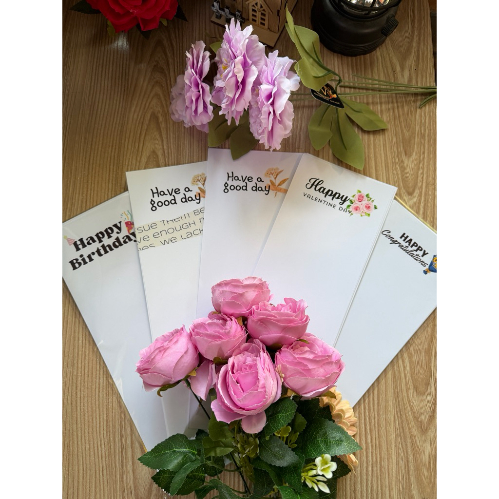 กระดาษรองช่อดอกไม้ขนาดเล็กมีลายขนาด10*30ซม