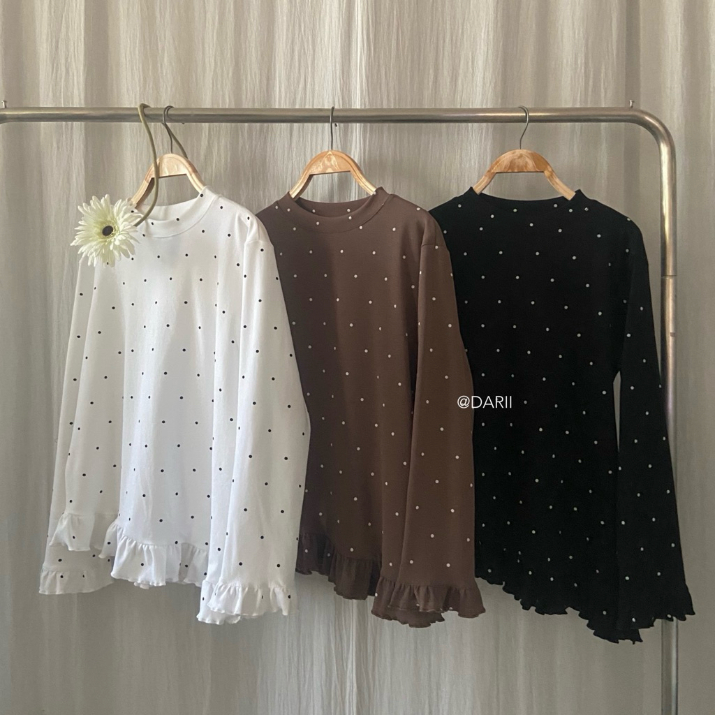 Jelly Top | เสื้อแขนยาว polka dot