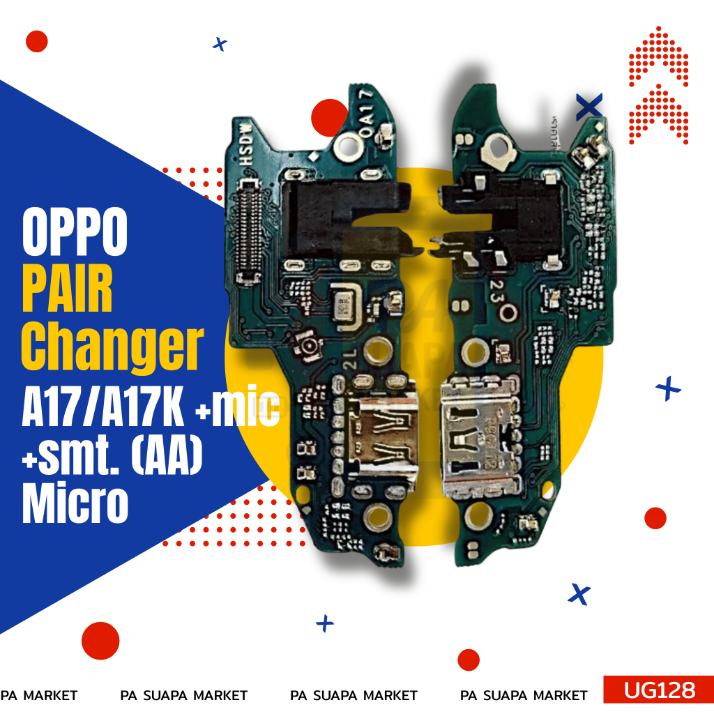 Pair Changer OPPO A17/A17K (+mic+smt.)(AA)Micro