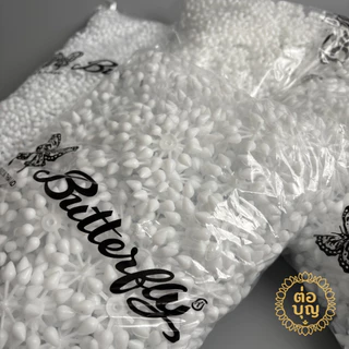 ดอกพุดวง มะลิตูมพลาสติก ตราผีเสื้อ มี 4 ขนาด ร้อยมาลัย ตกแต่งบายศรี พานพุ่ม งานพิธีไทย พร้อมส่ง