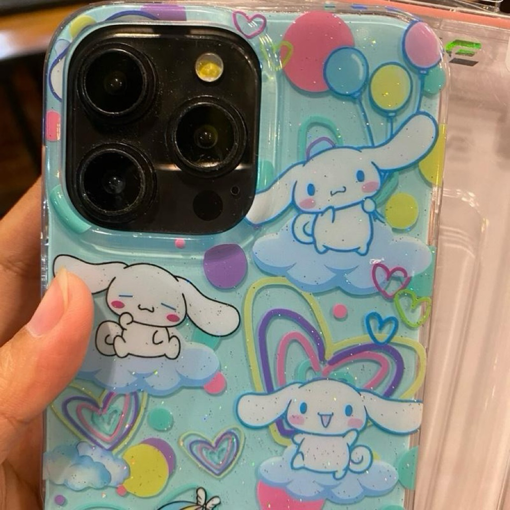 เคสอะครีลิคสกรีนลาย เคลือบกลิตเตอร์ ขอบนิ่มหลังแข็ง งานขอบกันกระแทก ปุ่มคาเมร่า control ปิด - รูปที่ 4