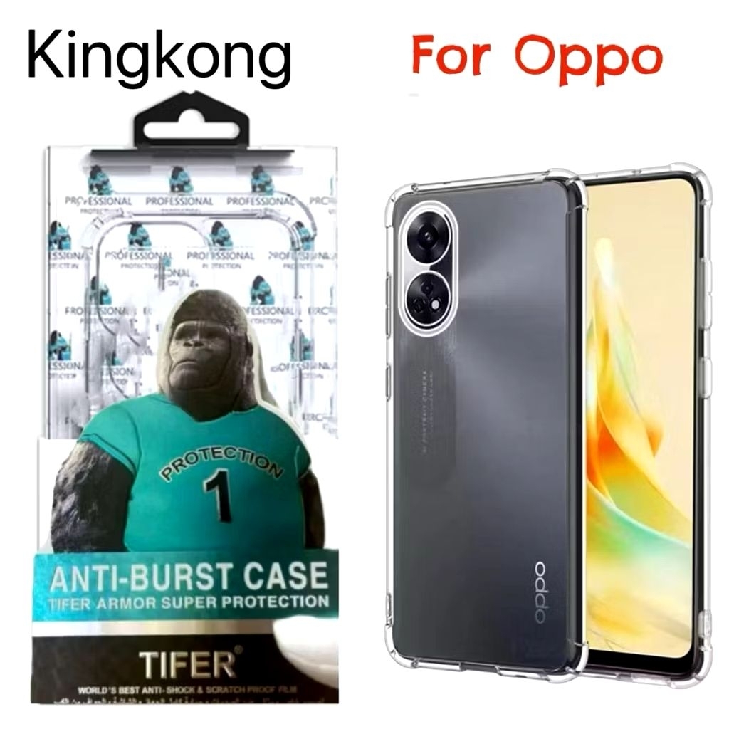 🔥ส่งตรงจากไทย🔥เคสใสคิงคอง Oppo A3pro A60 A58 4G A78 Reno10 A77S Reno8 8Pro Reno8Z A12 A5S F9 A73 A93