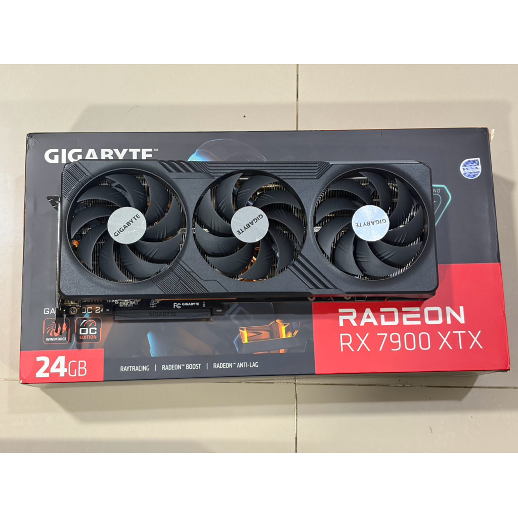 การ์ดจอ RX7900XTX 24GB GIGABYTE GAMING OC มือสอง ประกันศูนย์ไทย (มีของพร้อมส่ง)