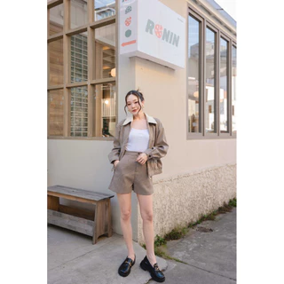 ร216 ~ TD JACKET SET ลด50% ไม่รับเคลมหรือกดคืนนะคะ ~ ชุดเซทความน่ารักงานปัก🐻 ที่ปกตัดสีครีม(ผ้าลูกฟูกละมุน)
