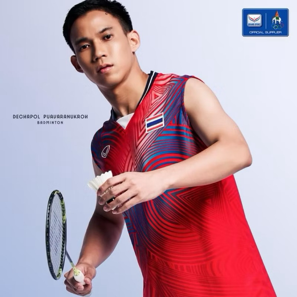 เสื้อแบดมินตัน ทีมชาติไทย Olympic 2024 Paris (Size L)