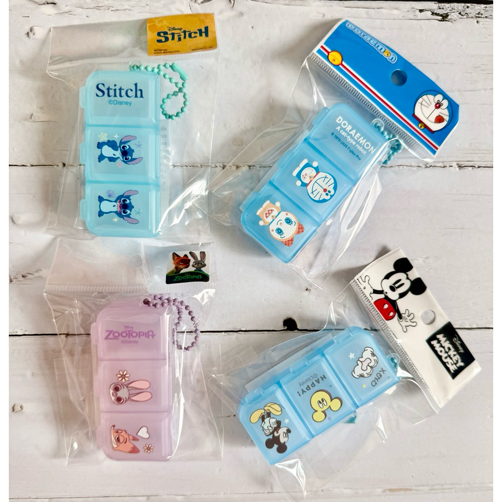 🌟🌤️ตลับยา 3 ช่องทรงยาวลายดิสนี่ย์ 200 น่ารักพร้อมส่ง