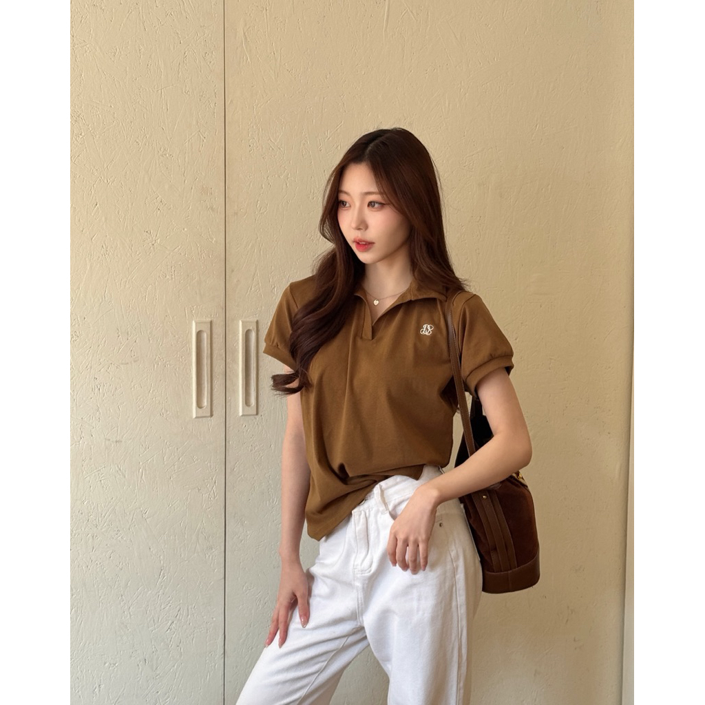 Valen Polo Top : เสื้อโปโลคอวี Longsaidoo_ รูปที่ 5