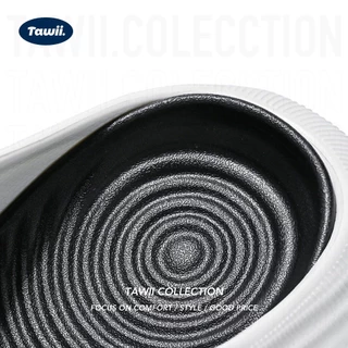 Tawii. รองเท้าแตะ ผู้ชาย กันลื่น ระบายอากาศ แผ่นรองเท้าถอดออกได้ สไตล์ลำลองกลางแจ้ง หนา 5 เซนติเมตร