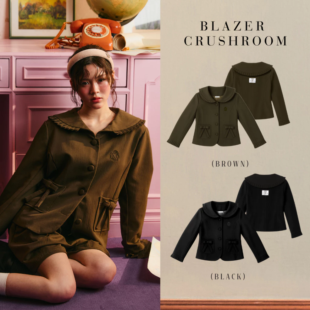 Nineties Design : Class Of Nineties Jacket Blazer เสื้อคลุม รุ่น Crushroom