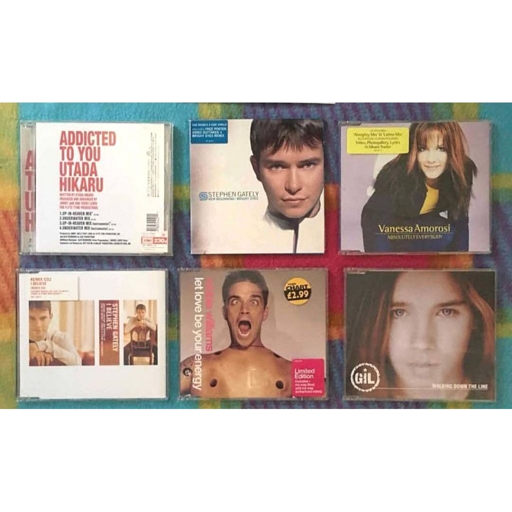 CD.​ซัดีซิงเกิ้ล​ สะสม​ หายาก​ Utada Hikaru/Stephen  Gately/Vanessa Amorosi/Robbie Williams /Gil