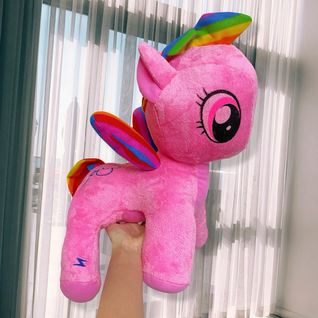 พร้อมส่ง ตุ๊กตาม้าโพนี่ Pony ตุ๊กตาโพนี่ my little pony ของขวัญน่ารัก โพนี่ ของแต่งห้อง ราคา ถูกที่สุด ดีลบีเคเค แกลเลอรีภาพที่ 2