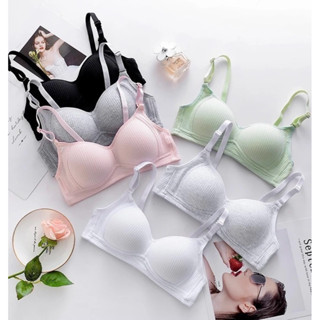 By-512 เสื้อชั้นใน รูดปรับสายได้อบราสาวเกาหลีนุ่ม ใส่สบาย