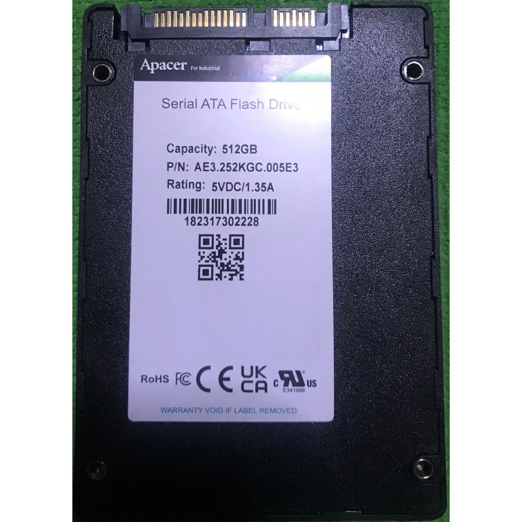 สินค้ามือสอง SSD SATA3 APACER 512 GB ความจุสูง 512 GB