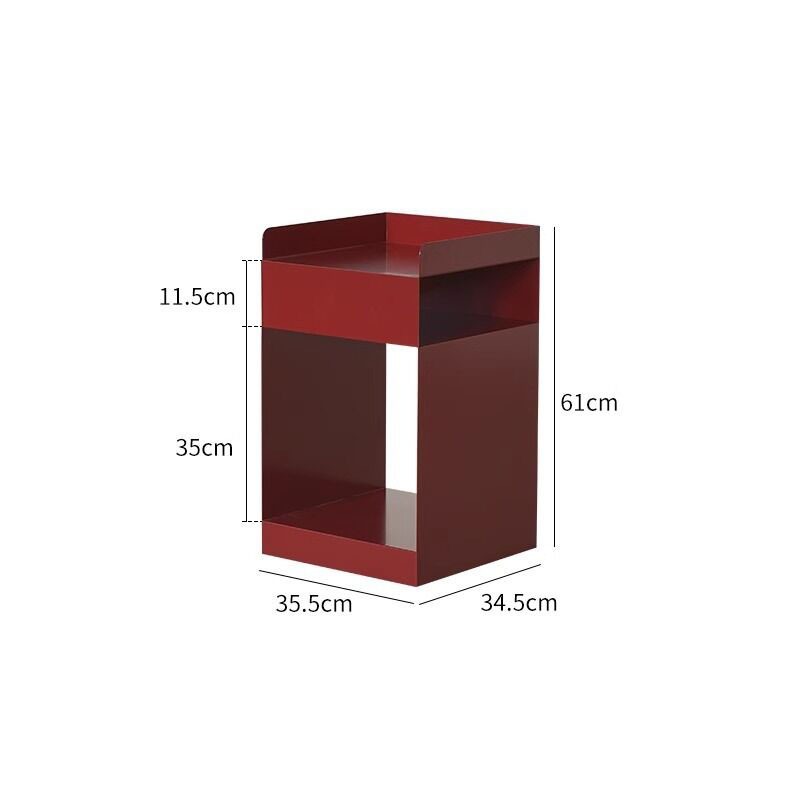 โต๊ะข้างโซฟาสไตล์นอร์ดิก เรียบง่ายทันสมัย สำหรับห้องนอนในบ้าน ตู้ข้างเตียงยอดนิยม รถเข็นขนาดเล็กเคลื่อนย้ายได้ แบบสีครีม - รูปที่ 7