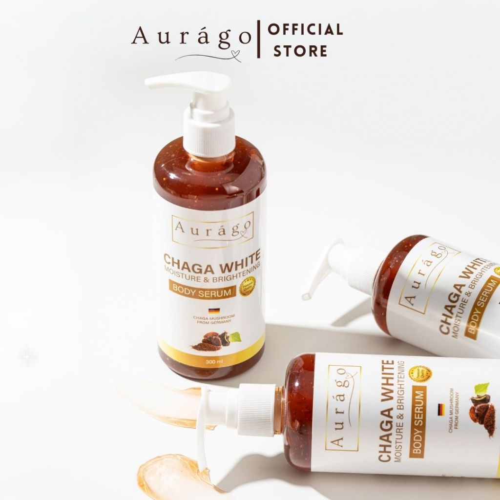 ออร่าโก บอดี้ เซรั่ม (ทาผิวกาย) Aurago Body Serum ขนาด 300 ml.(แพ็ค 3 ขวด)