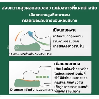 HT หมอน หมอนยางพาราธรรมชาติ 100% ลดกรน กันไรฝุ่น ไม่ปวดคอ หมอนเพื่อสุขภาพ รูปทรงโค้งมน ช่วยให้หลับสบาย