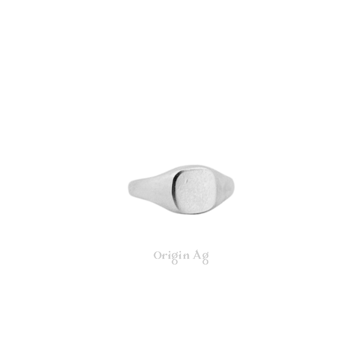 OriginAg - Silver Mediume Praise Signet Ring