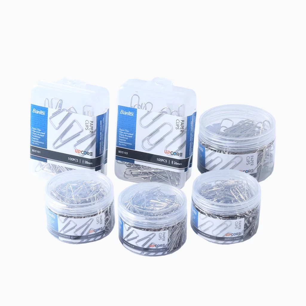 Bantex คลิปหนีบกระดาษ ลวดเสียบกระดาษ 60/100/200ชิ้น คลิปเสียบกระดาษ ลวดสีเสียบกระดาษ Paper Clip