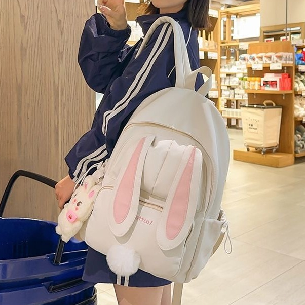 🌟จัดส่งจากกรุงเทพฯ - กระเป๋าเป้สะพายหลังน้ำหนักเบารูปหูกระต่ายน่ารักสำหรับเด็กผู้หญิง - รูปที่ 4