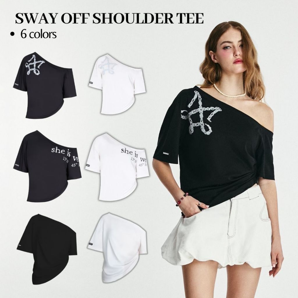 Merge Official - Sway Off Shoulder Tee (พร้อมส่ง)