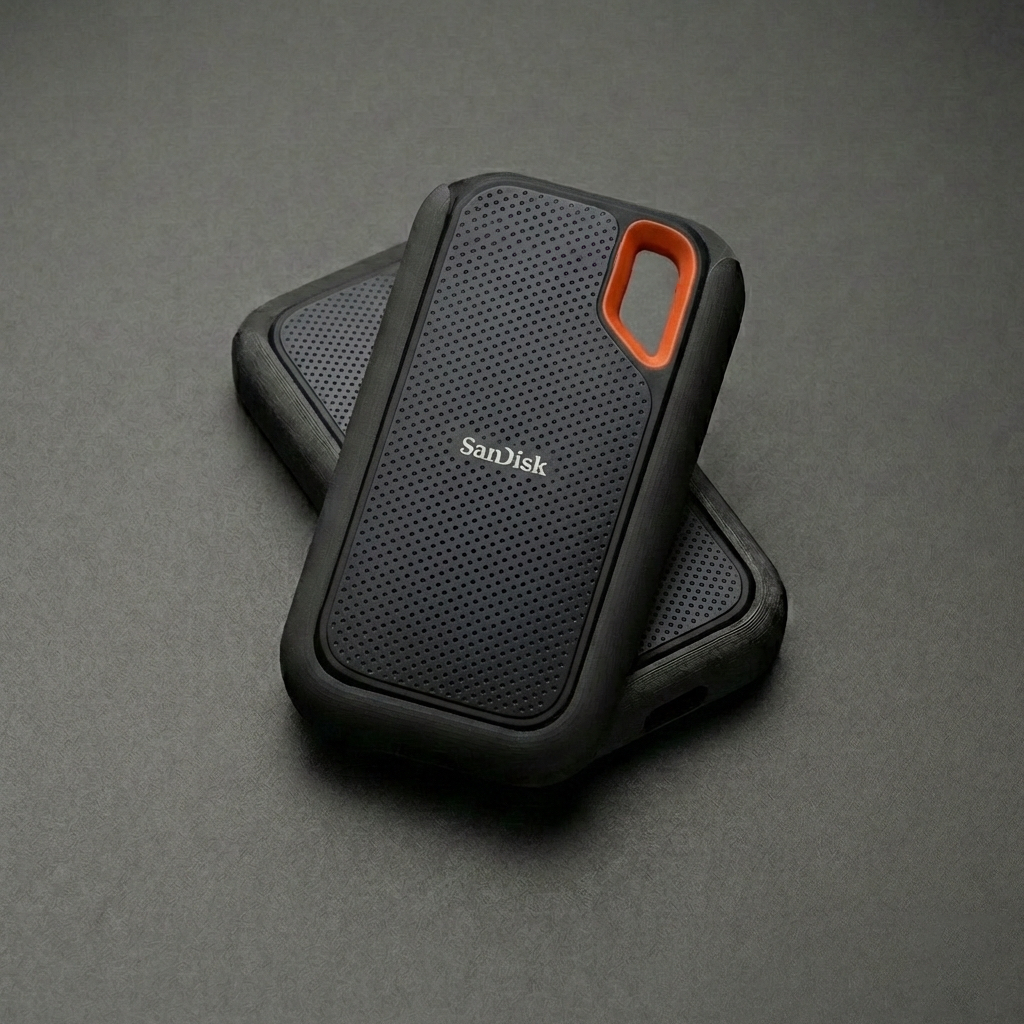 เคส SSD SanDisk Extreme Portable รุ่น SDSSDE61 | เคสแข็ง | งานพิมพ์ 3D คุณภาพ