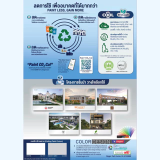 BegerCOOL 2IN1 สีผสมรองพื้น โทนน้ำตาล ขนาด 9L สีน้ำ สีทาบ้านภายใน-ภายนอก [ จบครบในตัวดียว ]