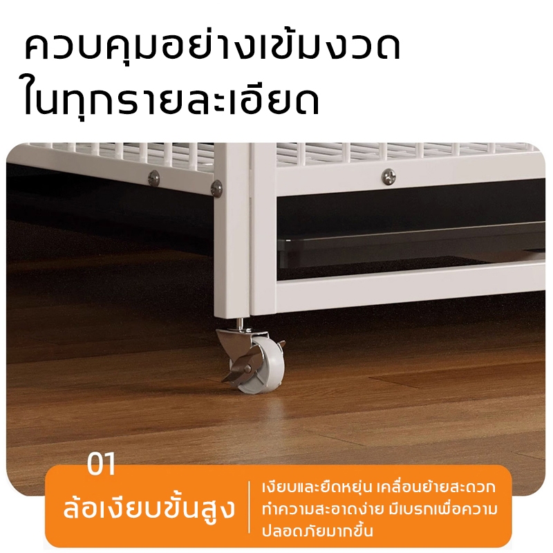 🐕Petorldog กรงกระต่าย กรงสุนัข กรงแม กรงสำหรับกระต่าย เหมาะสำหรับสุนัขขนาดเล็กและขนาดกลาง ส่งถาด - รูปที่ 4