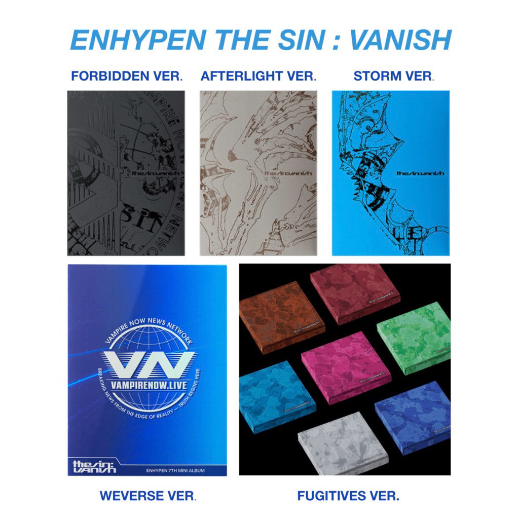 อัพเดต 7/3 พร้อมส่ง⭐️ อัลบั้ม ENHYPEN THE SIN:VANISH — ฮีซึง เจย์ เจค ซองฮุน ซอนอู จองวอน นิกิ