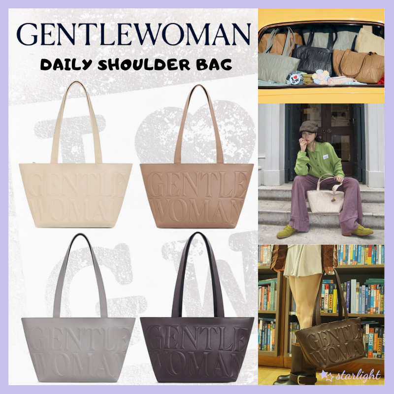 [NEW DROP]Gentlewoman กระเป๋า Daily Shoulder Bag กระเป๋าสะพายหนังใหม่ ปิดด้วยซิป