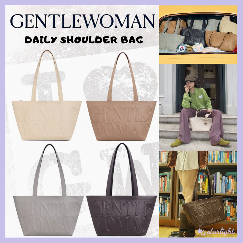 [NEW DROP]Gentlewoman กระเป๋า Daily Shoulder Bag กระเป๋าสะพายหนังใหม่ ปิดด้วยซิป