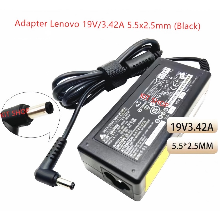 OEM อะแดปเตอร์  Lenovo 19V3.42A 5.5×2.5mm (Black)
