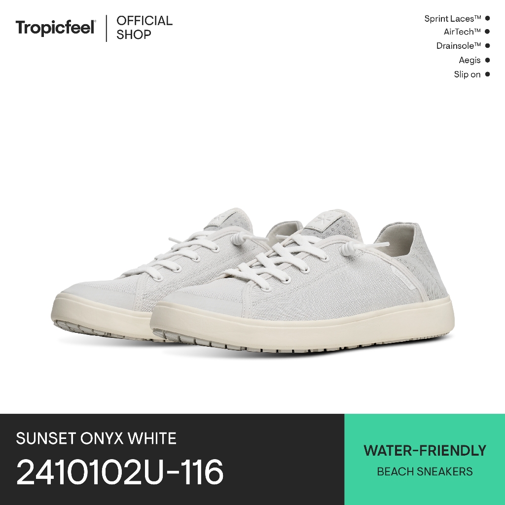 Tropicfeel Sneaker Sunset Onyx White รองเท้าผ้าใบ (2410102U116)