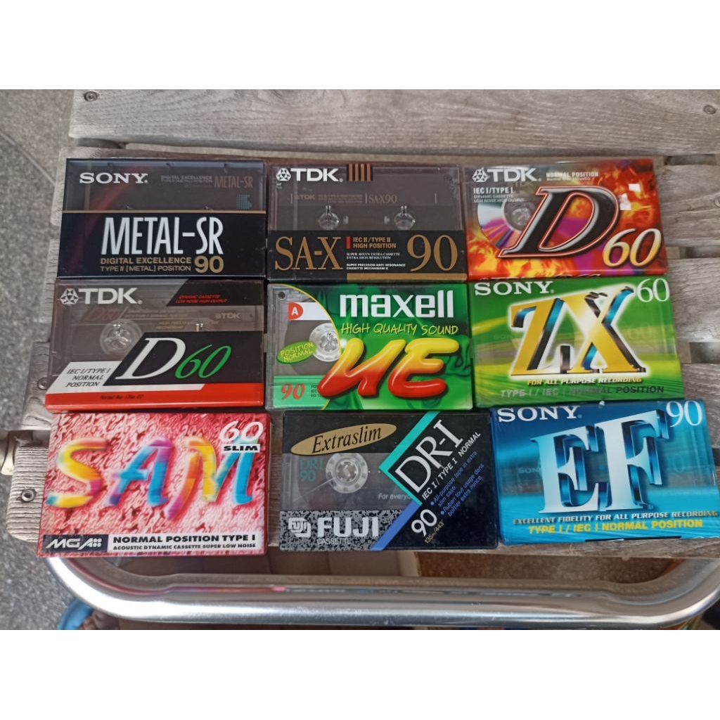 เทปเปล่า บันทึกเสียง ของใหม่ เทป Tape Cassette อัดเสียง วินเทจ